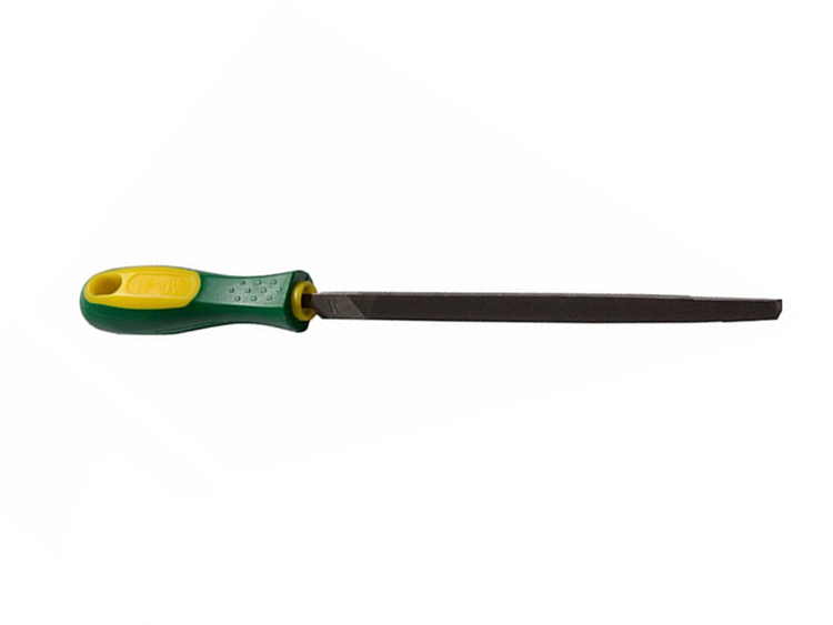 Triangular File with Comfortable Rubber Hand Grip