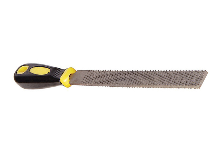 Flat wood Rasp with Comfortable Rubber Hand Grip Handles