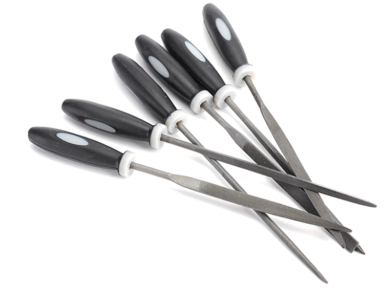 Needle File Have Handle Set 6 pcs 有把手什锦锉6件套