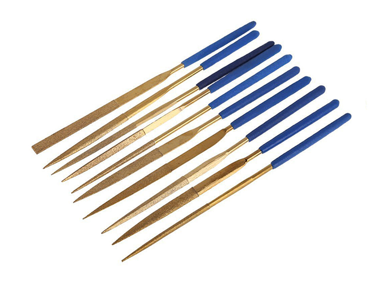 Titanium Plating Diamond Needle Files 10 Set 电镀金刚石针锉10件套